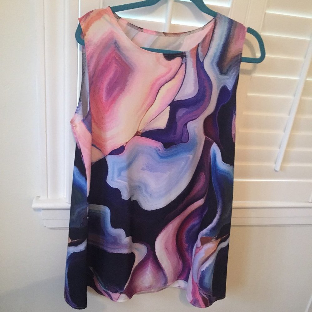 Purple Waves Dress